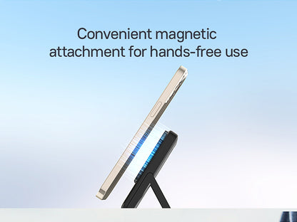 COOFLY Wireless Portable Charger with Stand, 5000mAh Magnetic Power Bank with Type-C Input/Output Ultra Slim Battery Pack for iPhone 16/15/14/13/12 Series