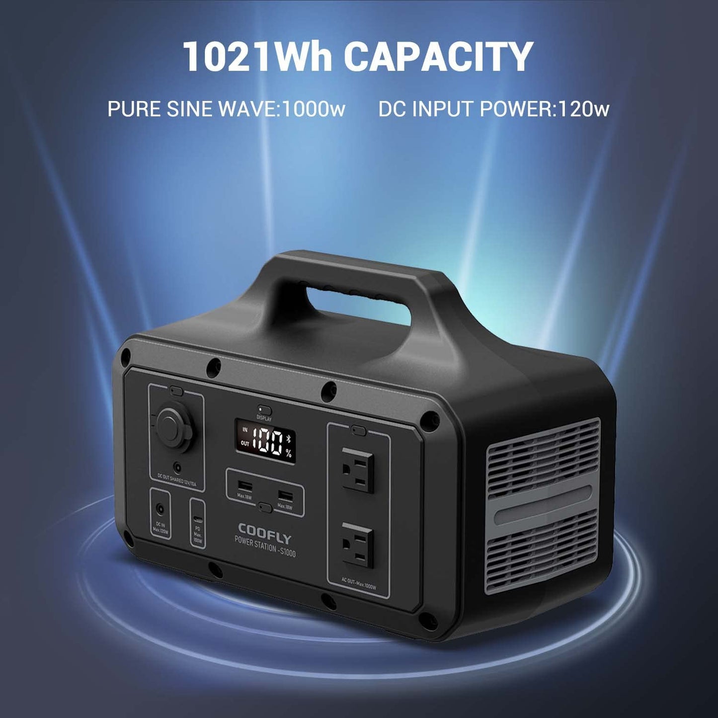 JUPITEK S2000F Portable Power Station | 2,000W 2,240Wh